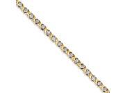 14k Yellow Gold Diamond Tennis Bracelet Color I J Clarity I1 I2