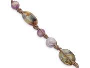 Synthetic 8 inches Charoite Crazy Lace Jasper Lepidolite Bracelet.