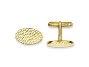 Sterling Silver Vermeil D C Oval Cuff Links