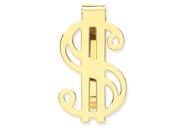 14k Yellow Gold Engravable Money Clip