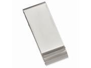 Stainless Steel Satin Double Fold Engravable Money Clip
