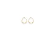 14k Yellow Gold Childs Hoop Earrings w/ Gift Box (8MM Long x 1MM Wide) 14k Yellow Gold Childs Hoop Earrings w/ Gift Box (8MM Long x 1MM Wide)