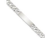 Sterling Silver 8.5in Engravable Curb Men s Link ID Bracelet