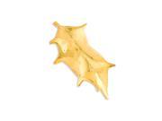 24k Gold Dipped Holly Leaf Pin