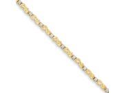 14k Yellow Gold Diamond Bracelet Color I J Clarity I1 I2