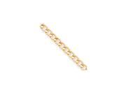 7.25in 14k Gold Plated 5.5mm Curb Bracelet. Lovely Leatherrete Gift Box Included