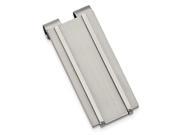 Stainless Steel Brushed and Polished Engravable Money Clip