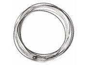 Sterling SIlver 8in Ruthenium Plated D C 10 layer Slip On Bangle