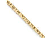 14k Yellow Gold 8in 4.3mm Domed Curb Chain Bracelet