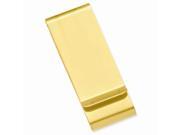 14k Gold plated Stainless Steel Satin Double Fold Engravable Money Clip