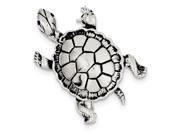 Sterling Silver Antiqued Turtle Pin