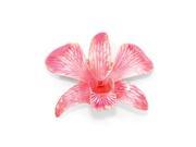 Lacquer Dipped Pink Dendrobium Orchid Pin