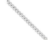 Sterling Silver Rhodium Plated Diamond Bracelet Color H I Clarity SI2 I1