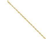 14k Yellow Gold 7.25in 3.7mm Polished Link Men s Chain Bracelet