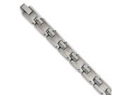 Tungsten 8.5in Polished and Satin Bracelet