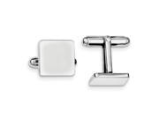 Sterling Silver Engravable Square Cuff Links