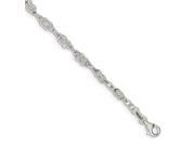 Sterling Silver 7in 4.5mm Herculean Knot Link Bracelet