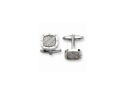 Stainless Steel Polished and Carbon Fiber w IPG Cuff Links