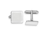 Sterling Silver Engravable Square Cuff Links
