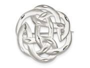 Sterling Silver Satin Finish D C Celtic Knot Pin