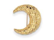 24k Gold Plated Half Moon Crescent Pin