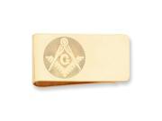 Stainless Steel Masonic Engravable Money Clip. Lovely Leatherrete Gift Box Included