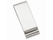 Stainless Steel Polished Double Fold Engravable Money Clip