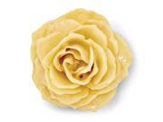Lacquer Dipped White Rose Blossom Pin