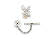 Sterling Silver 12K Eagle Pin Tie Tac