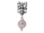 Sterling Silver Reflections Grey Freshwater Cultured Pearl Dangle Bead Sterling Silver Reflections Grey Freshwater Cultured Pearl Dangle Bead