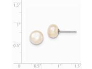 UPC 890908000109 product image for Sterling Silver 9-9.5mm Peach Freshwater Cultured Pearl Button Earrings. | upcitemdb.com