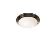 Access Strata Flush Mount in Oil Rubbed Bronze Opal Glass 20652 ORB OPL