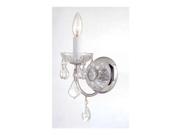 Crystorama Imperial 2 Light Sconce in Polished Chrome 3221 CH CL MWP