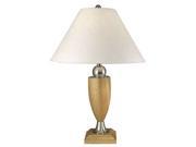 Lite Source Wood Table Lamp Polished Silver LS 3648PS NAT
