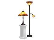 Dale Tiffany Genoa Table Floor Lamp Set TC12178
