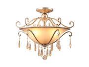 Crystorama Shelby 3 Light Ceiling Mount in Distressed Twilight 7525 DT