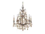 Crystorama Dawson 5 Light Swarovski Elements Crystal Chandelier 5575 AB GTS