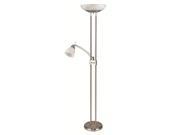 Lite Source Torchiere Reading Lamp Polished Silver LS 8515PS CLD