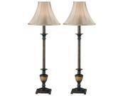 Kenroy Home Emily Buffet Lamp 2 Pack Crackle Bronze 30944