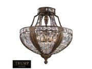 Elk Lighting Millwood 6 Light Semi Flush in Antique Bronze 2494 6