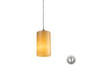 Elk Lighting Coletta 1 Light Genuine Stone Pendant in Satin Nickel 10169 1 LA