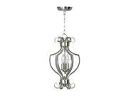 Craftmade 3 Light Cecilia Chandelier Cage - BN - 7110BN3 Craftmade 3 Light Cecilia Chandelier Cage - BN - 7110BN3