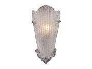 1 Light Sconce In A Silver Leaf Finish