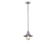 Elk Lighting Insulator Glass 1 Light Pendant in Polished Chrome 66807 1