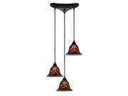 Elk Lighting Firestorm 3 Light Pendant in Dark Rust 10144 3FS