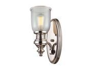 Chadwick 1 Light Sconce In Polished Nickel