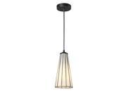 Elk Lighting Lumino 1 Light Pendant Comet White Matte Black Finish 70000 1CW