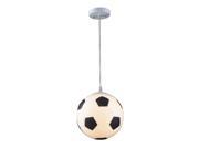 Elk Lighting Novelty 1 Light Soccer Ball Pendant in Silver 5123 1