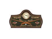 RAM Gameroom Billiard Academy Clock R824