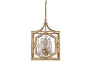 Capital Lighting Blakely 3 Light Foyer With Crystals Antique Gold 9481AG CR